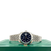 ROLEX Datejust 36mm 126200 Blue Index Smooth Stainless Steel Jubilee Mens Watch